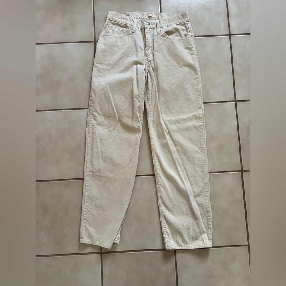 Levis 94 Baggy Corduroy Pants - Cream